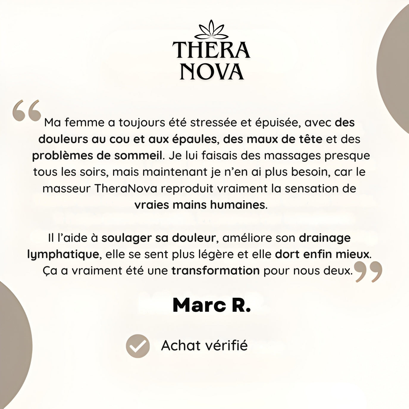 Masseur TheraNova – Housse + Masque de nuit OFFERTS
